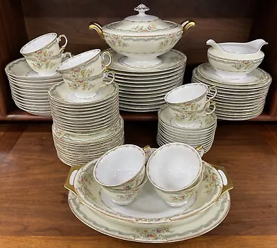 Vintage 84-Piece Set Of MEITO CHINA MEI660 Pattern Hand Painted In Japan Plates • $475