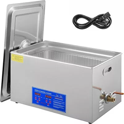 22L Ultrasonic Cleaner With Timer Heating Machine Digital Sonic Cleaner SUS304 • $179.90