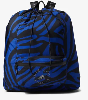 Adidas By Stella McCartney Gym Sack Backpack Lightweight Bag Blue Black • $129.99