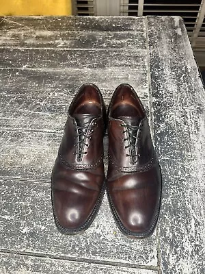 Vintage Bostonian Crown Windsor Burgundy Shell Cordovan Saddle Shoes Men’s 8.5 D • $109.99