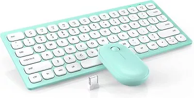 Wireless Keyboard And Mouse Combo  USB 2.4GHz Compact Quiet For Computer • $14.50