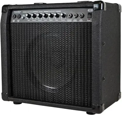 1X10 Guitar Combo Amplifier - Black 40-Watt Spring Reverb 10-Inch 4-Ohm Speak • $178.99