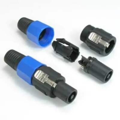 1pc Speak-ON Male 4 Pole Connector Head Line Plug Audio Speaker Cable Amp Adapte • $6.99