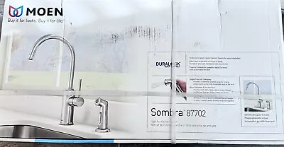 MOEN Sombra Single-Handle Standard Kitchen Faucet With Side Sprayer In Chrome • $85