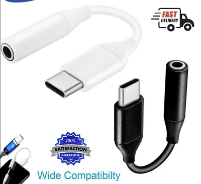 SAMSUNG GALAXY S20 S20+ S20FE S21 S21+ USB Type C To 3.5mm AUX Headphone Adapter • £4.89