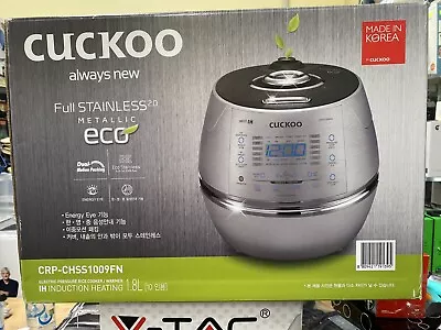 As New Display Model Cuckoo IH Pressure Rice Cooker 10 Cups CRP-CHSS1009FN FPost • $499.99