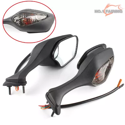 For Honda CBR1000RR CBR1000 RR 2008-2012 Black Rear View Mirrors Turn Signal • $40.88