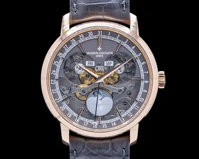 $42500 • Buy Vacheron Constantin Traditionnelle Complete Calendar Openface BOX AND PAPERS