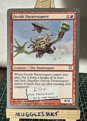 ORCISH PARATROOPERS X 2 - MtG Unhinged - Common - MINT • £1.80