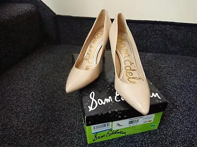 Sam Edelman Smart Hazel Nude Patent High Heel Shoes Size 36 1/2 • £19.99