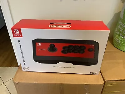 Fighting Stick Real Arcade Pro V Hayabusa Red Nintendo Switch PC Hori • £158.79