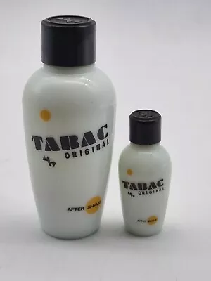 Vintage 1980s TABAC Original Aftershave - 100ml And 15ml Bottles - 40% Full • £29.99