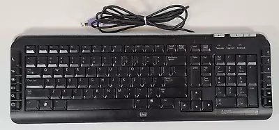 HP Genuine Wired PS/2 Keyboard Model No. 5188-6077 Rev. 2.4 Black KB-0630 • $6