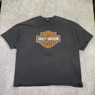 Harley Davidson Shirt Mens 5X Black Garage Motorcycle Biker Mechanic T Shirt • $14.51