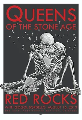 $12.95 • Buy Queens Of The Stone Age Concert Mini Poster 2 Sizes To Pick From, Reprint Photo 