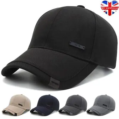 £9.40 • Buy Mens Womens Plain Poly Cotton Adjustable Baseball Cap Printing Caps Summer Hat