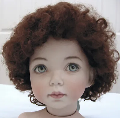 BABY LAUREN Mohair WIG Light Brown Sz 15-16 Short Curls Baby/toddler/boy DOLL • $29.50