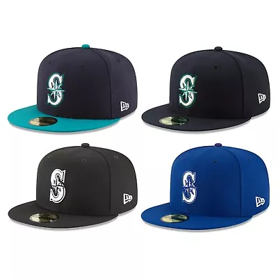 Seattle Mariners SEA MLB Authentic New Era 59FIFTY Fitted Cap - 5950 Hat • $35.99