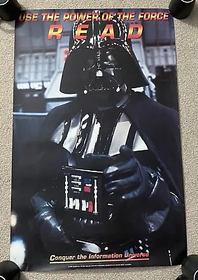 Vintage 1997 Star Wars Darth Vader READ American Library Display Poster 34x22  • $350