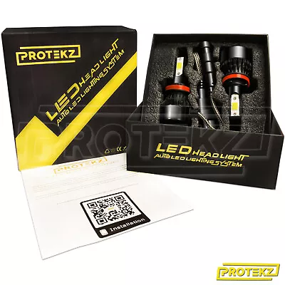 9005 9145 H10 CREE LED Fog Light Conversion Kit Premium 6000K Bulbs 55W • $31.21