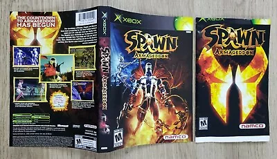 Cover Sleeve And Manual Only:  No Game - Spawn Armageddon - Miscut Error - Xbox • $49.95
