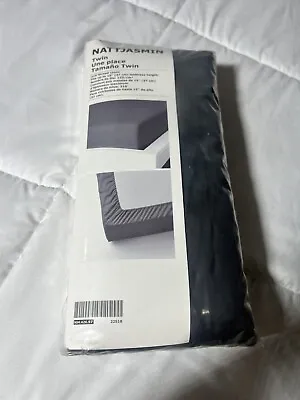 IKEA NATTJASMIN Fitted Sheet Dark Gray  Twin 904.426.97 Brand New Factory Sealed • $35