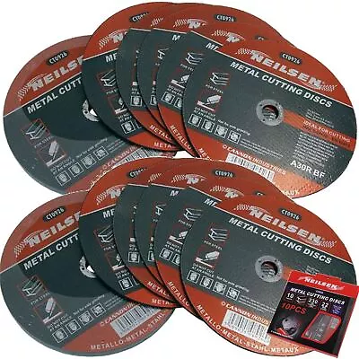 Neilsen 10pc Metal Cutting Discs Ultra Thin 230mm Blade Disc Steel 9  • £14.29