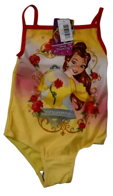 £5 • Buy Disney Princess Girl Yellow Belle Beauty And The Beast Swimming Costume New