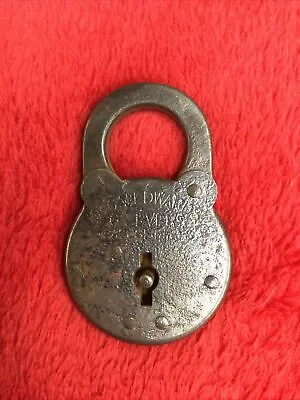 Antique Vintage PADLOCK O M EDWARDS 6 LEVER USA No Key • $14.95