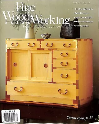 Fine Woodworking Magazine April 2024 Tansu Chest • $10.99
