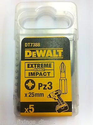 £7.15 • Buy Dewalt DT7388 PZ3 25MM Extreme Impact Screwdriver Bits  