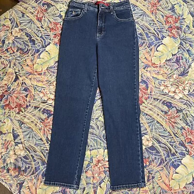 Vintage Gloria Vanderbilt Mom Jeans Womens Petite Size 6 Dark Wash Straight Leg  • $20.39