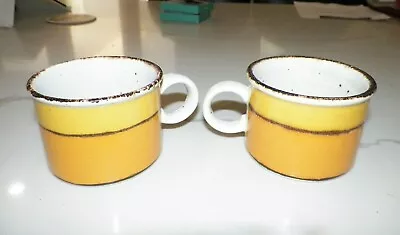 £24.34 • Buy PAIR (2) VINTAGE SUN STONEHENGE MIDWINTER MCM MID CENTURY MODERN CUPS Yellow