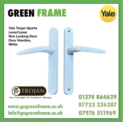 UPVC/Composite Door Handles Trojan Sparta Lever/Lever 243mm 211mm Screw Centres • £9.90