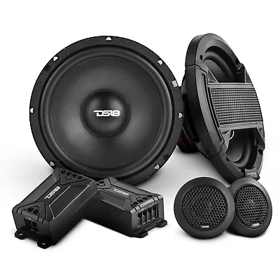 DS18 S65C 6.5  2-Way Car Component System Speaker Set Woofer Tweeters Grill Pair • $59.95