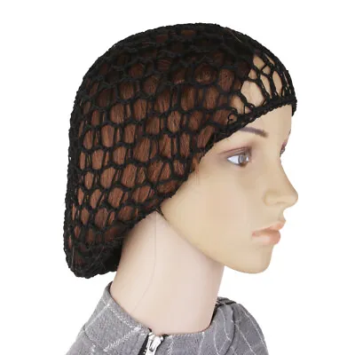 Silky Snood Hair Net Black Hairnet For Long Hair • £4.97