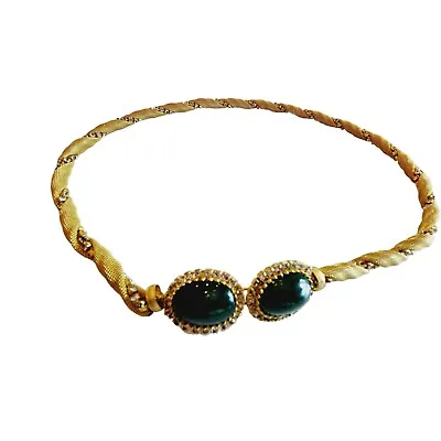 Vintage Jeweled Mesh Belt (A759) • $139