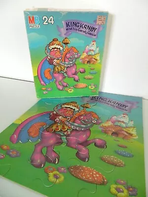 King Kandy Candy Land Vtg 80s 24 Large Pieces Milton Bradley Kids Puzzle CIB VGC • $9.99