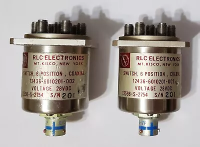 $40 • Buy 2 RLC Transmission Line Switch 6 Position Coaxial 12598-S-2754 12436-6010201-002