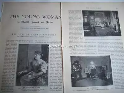 1895 Visit Mrs JOSEPH PARKER Preacher @ Hampstead Tynehome:: Magazine Article Zx • £3.99