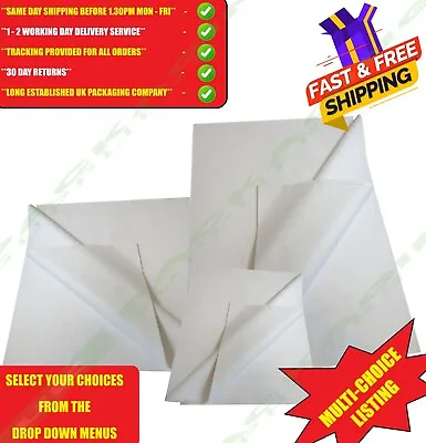 Small & Large Sheets Of White Acid Free Tissue Paper Packing Postal Gift Wrap • £107