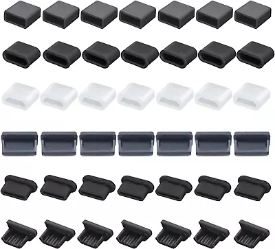 42 PCS 6 Types USB Anti Dust Cover Plugs USB Type-C Dust Stopper Silicone Soft • $13.74