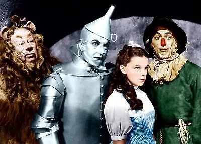 8x10 RARE Wizard Of Oz Cast PHOTO 1939 Cast Judy GarlandBert LahrJack Haley • $12.88