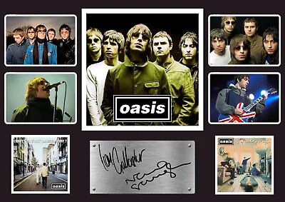 Oasis Signed Poster Print Photograph Music Wall Art Signed Autographed Size A3 • £9.99