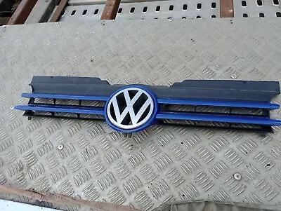 VW GOLF CABRIOLET MK4 MK3.5 GENUINE FRONT GRILL 1E0853651A BLUE LW5Z BADGE ETc • $86.31
