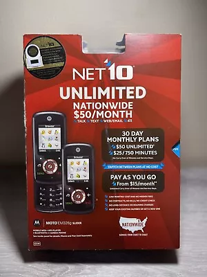 Motorola MOTO EM326g - Black (Net10) Cellular Phone  New Sealed Box • $21.99