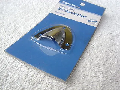 Nib West Marine Stainless Steel Mini Clam Shell Vent Cowl (e3a2303) • $7.99