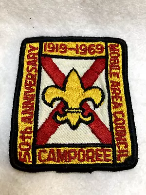(mr8)  Boy Scouts -  Mobile Area Council - 1969 Camporee Patch • $9.99