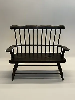 RARE Vintage Windsor Chair Miniature DOLLHOUSE BENCH  • $99