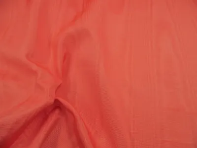 Discount Fabric Moire` Bengaline Faille Bright Coral Pink QQ33 • $9.99